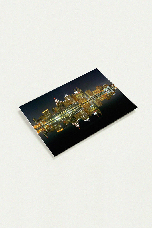 Detroit City Skyline 2005 greeting card by Peter Tkacz