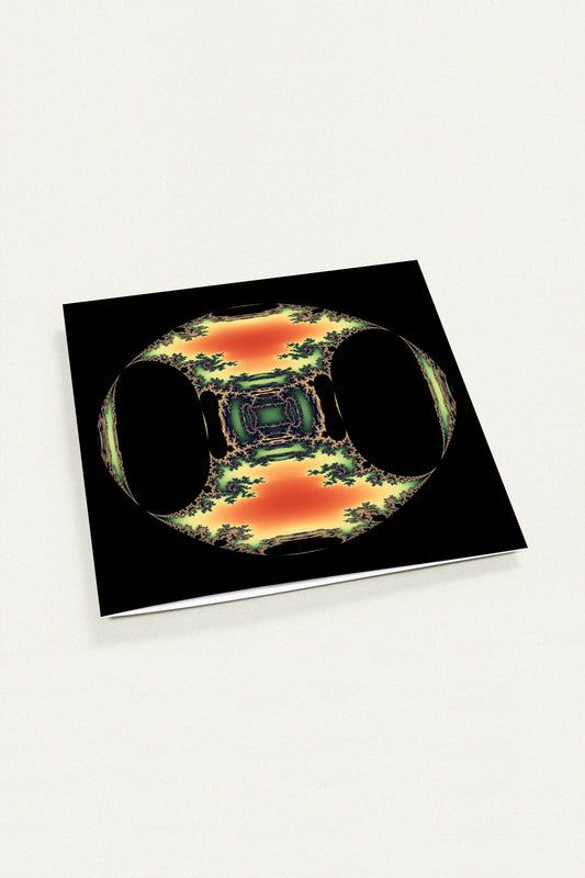 Cosmic Descent greeting card by Peter Tkacz
