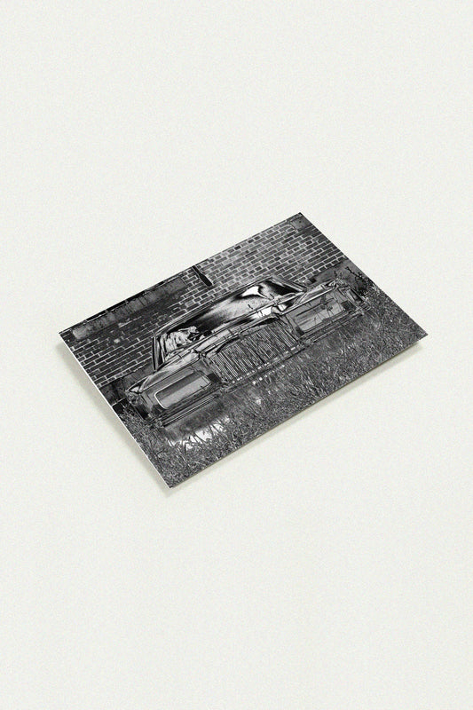 Continental Mark III B&W greeting card by Peter Tkacz
