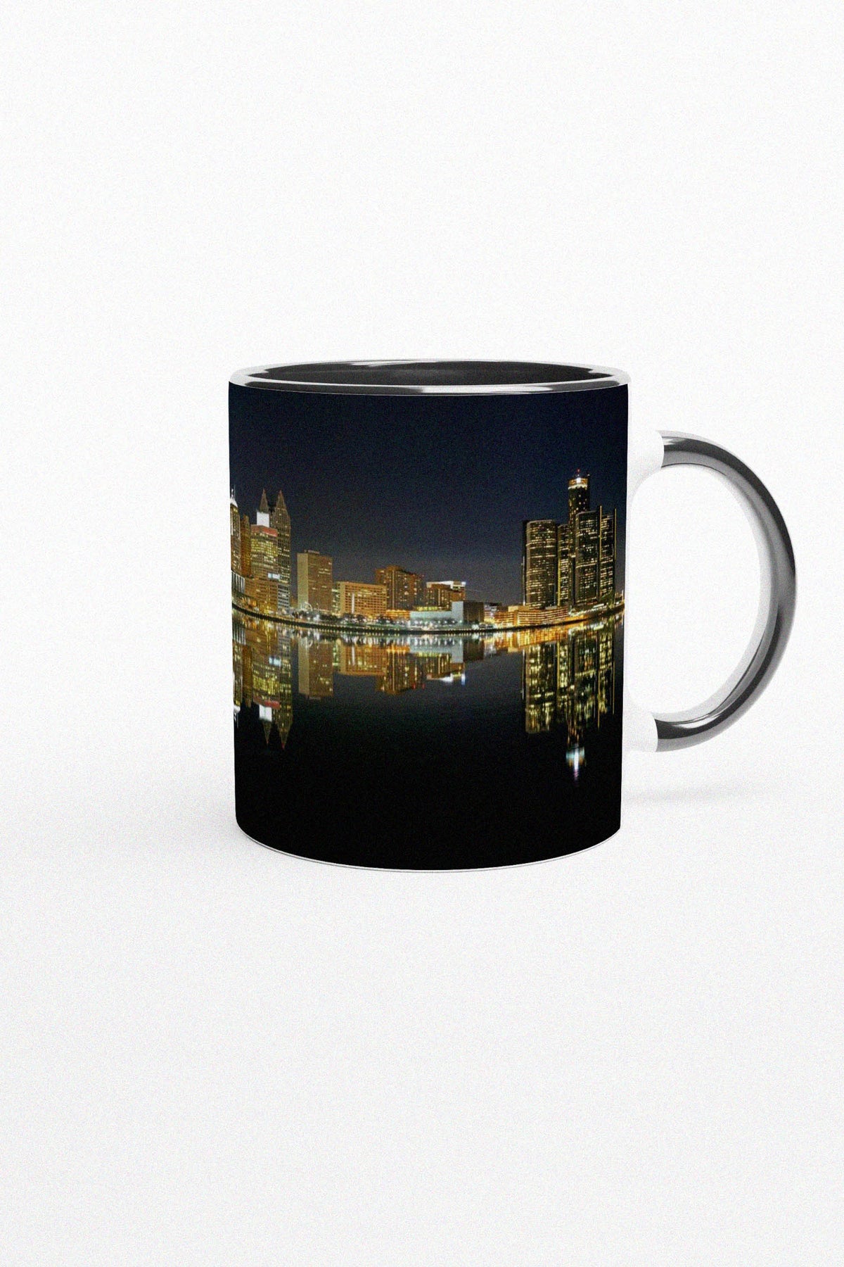 2005 Detroit City Skyline coffee mug by Peter Tkacz