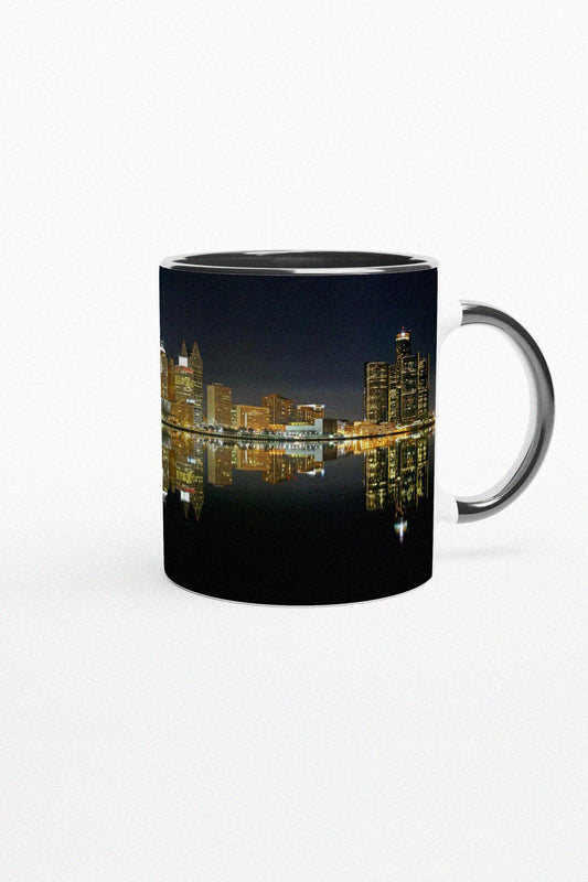 2005 Detroit City Skyline coffee mug by Peter Tkacz