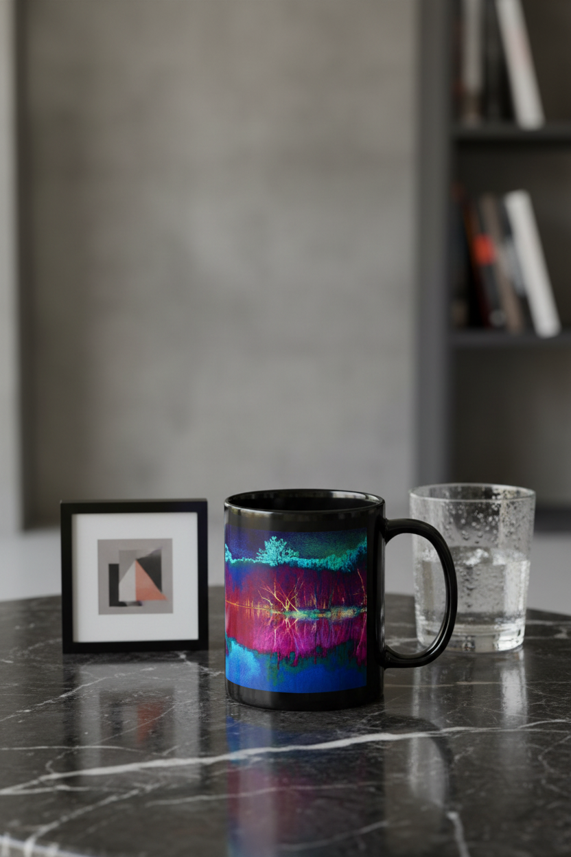 Digital Art Pond Mug  by Peter Tkacz - Pinterest Lifestyle