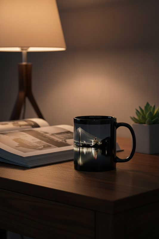 Gordie Howe International Bridge Mug by Peter Tkacz  - Pinterest Lifestyle