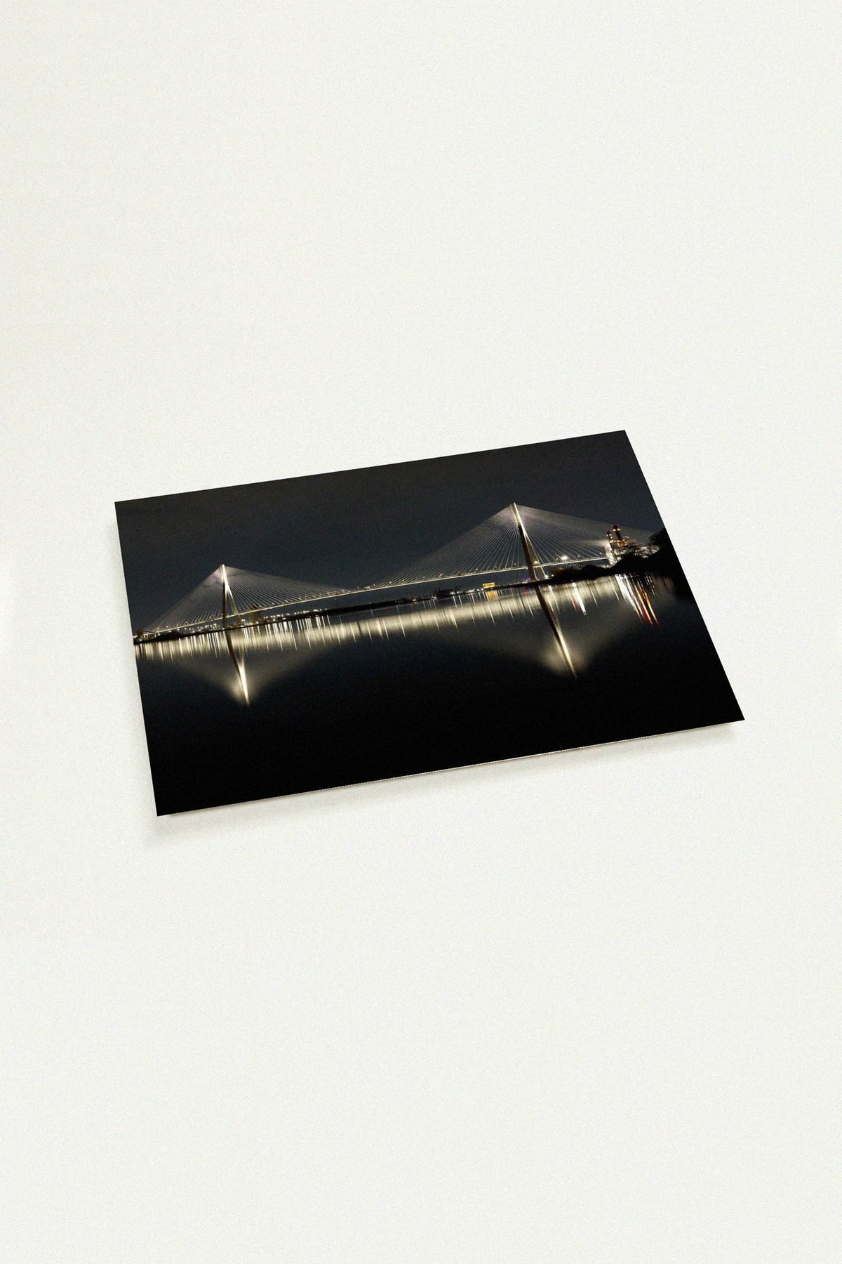 Gordie Howe International Bridge Panoramic mini art print by Peter Tkacz