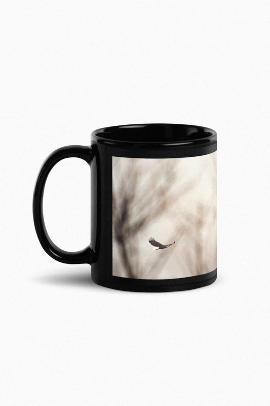 Impressionist Flight Soaring Eagle coffee mug by Peter Tkacz