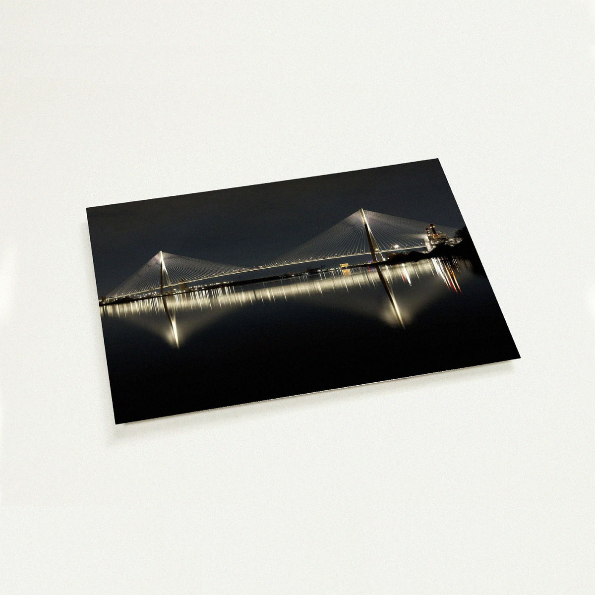Gordie Howe International Bridge Panoramic mini art print by Peter Tkacz