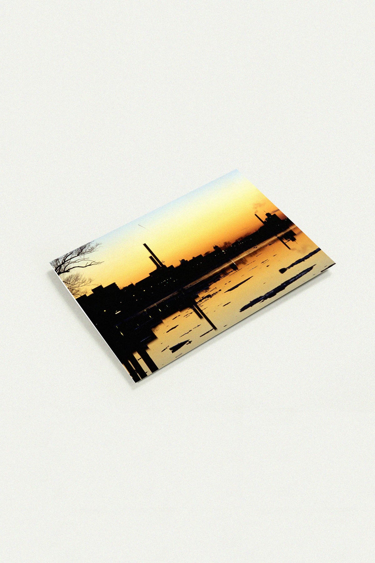 Windsor City Skyline Golden Hour Silhouette Greeting Cards by Peter Tkacz