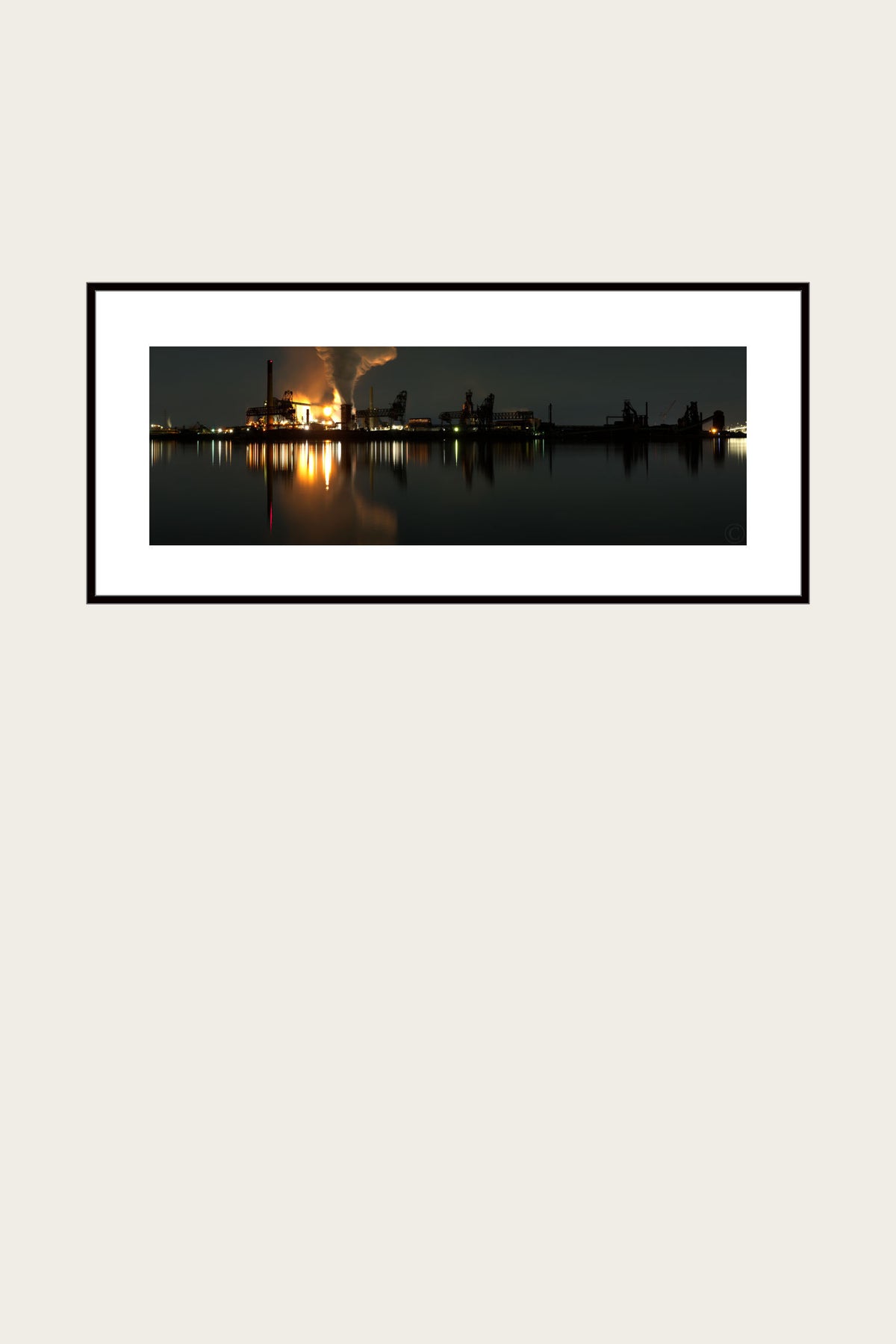Zug Island at Night Photograph by Peter Tkacz  
